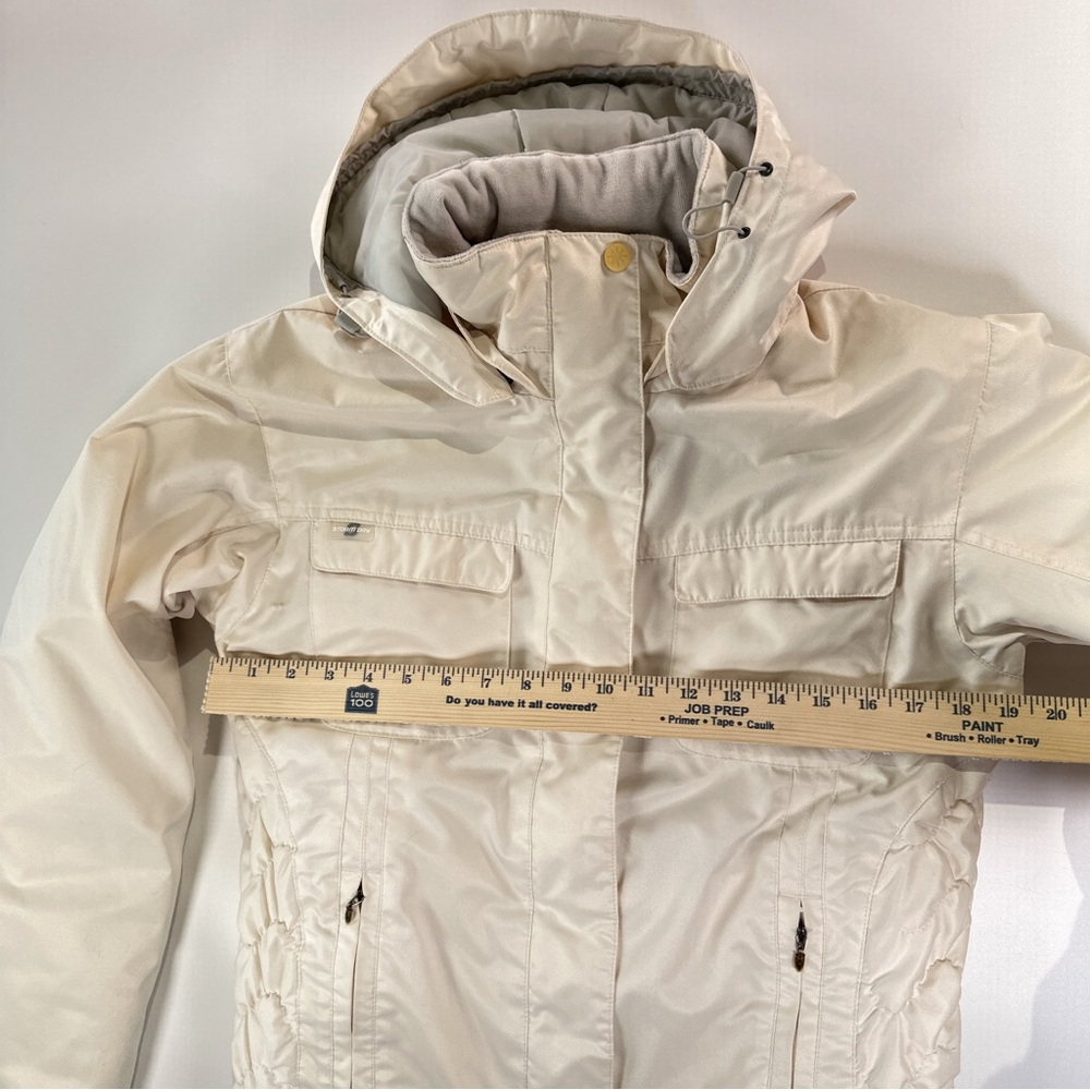 Columbia Women's Cream Hooded Ski & Snow Jacket - Picture 15 of 15